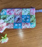 Colourful patchwork pouch