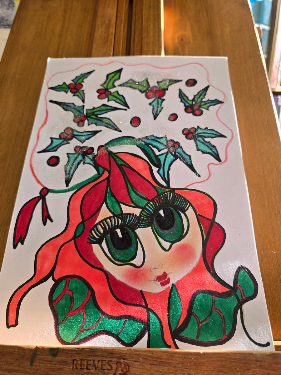 Christmas Fairy Drawing 