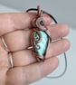 Natural Labradorite & Copper Pendant Necklace Gift Crystal Jewellery Jewelry - Image 2