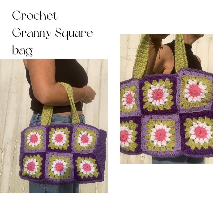 Crochet Granny Square Bag