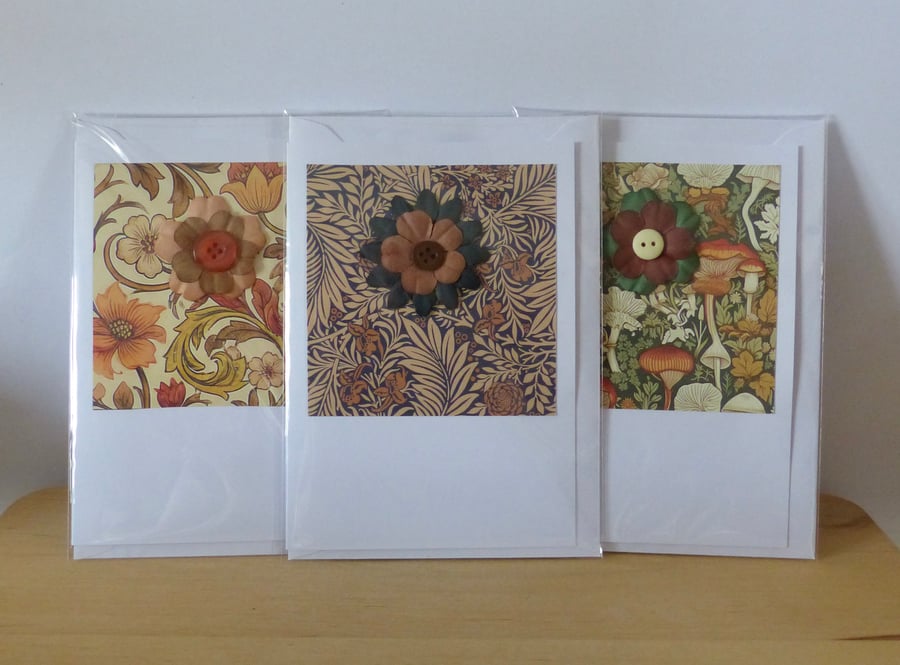 Pack of 3 'Autumn' A6 Cards