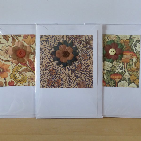 Pack of 3 'Autumn' A6 Cards