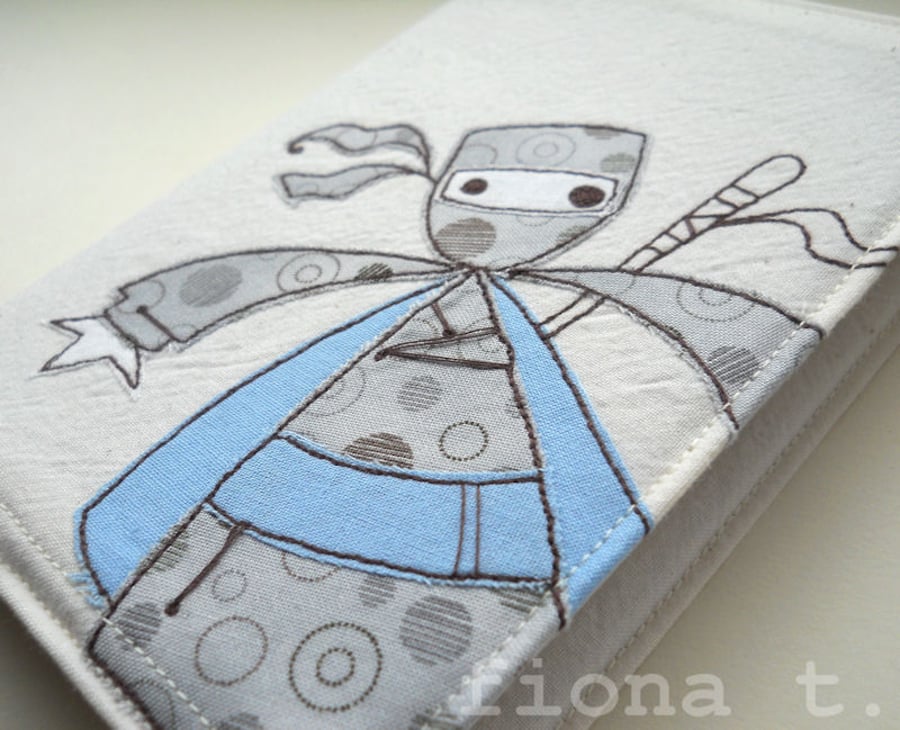 embroidered ninja journal sketchbook 