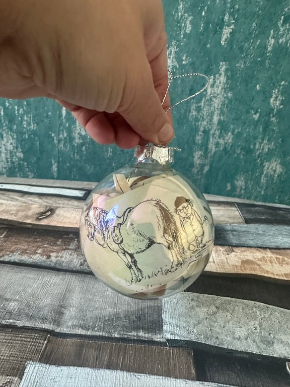Thelwell Pony Glass Bauble