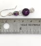 Sale - Purple Jasper and Crystal Earrings - Image 3