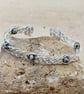 Dalmatian jasper cuff bracelet - Image 1