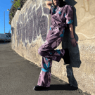 Unique purple boilersuit