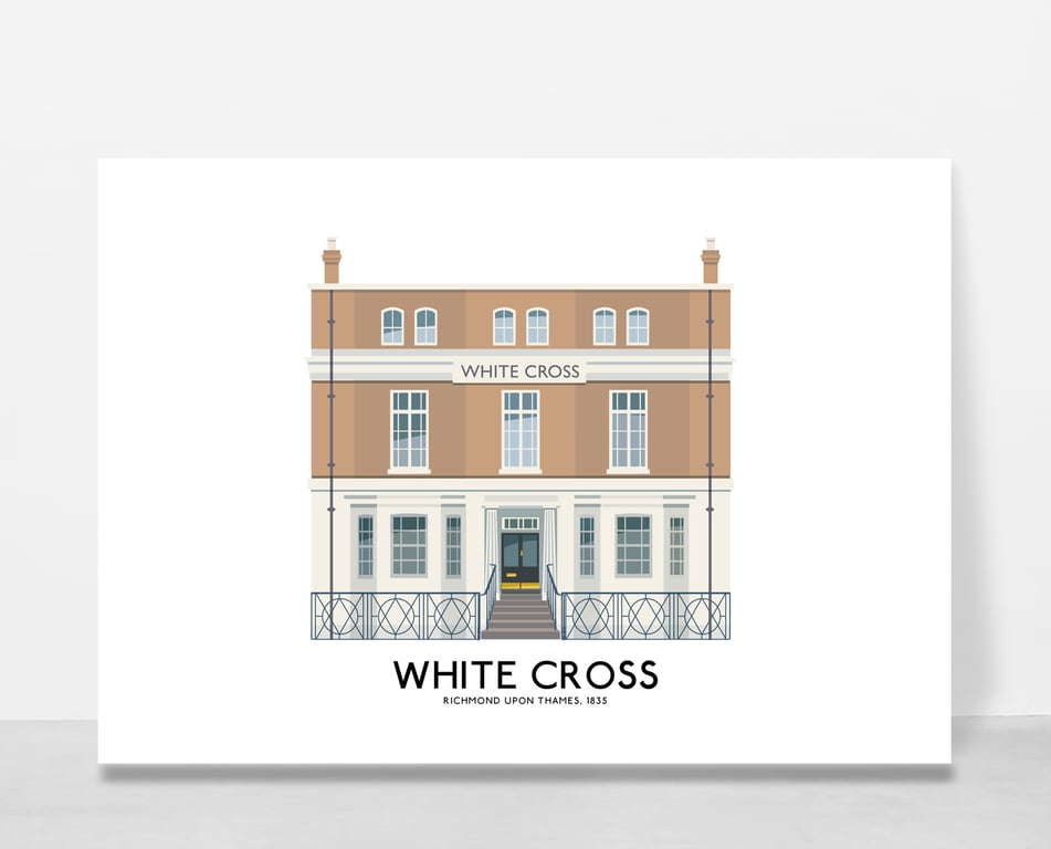 WHITE CROSS PUB, RICHMOND UPON THAMES, A4 Print