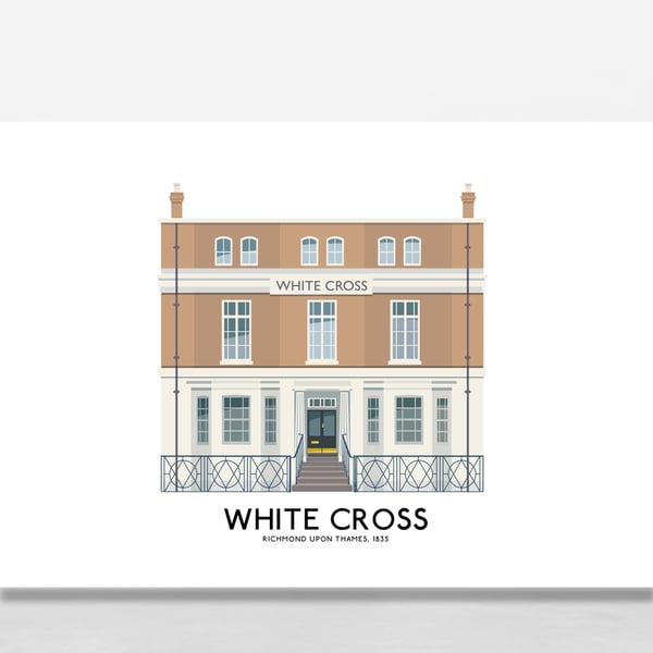 WHITE CROSS PUB, RICHMOND UPON THAMES, A4 Print