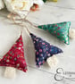 Liberty Donna Leigh Tana Lawn Floral Fabric Christmas Trees Hanging Decorations  - Image 2