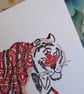 Tiger A5 Greetings Card - Image 5