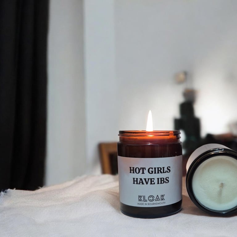 Hot Girls Have IBS Candle - Funny Candles for Her