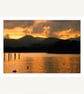 Derwent Water Lake District Cumbria sunset English lakes view - Free UK Postage! - Image 2