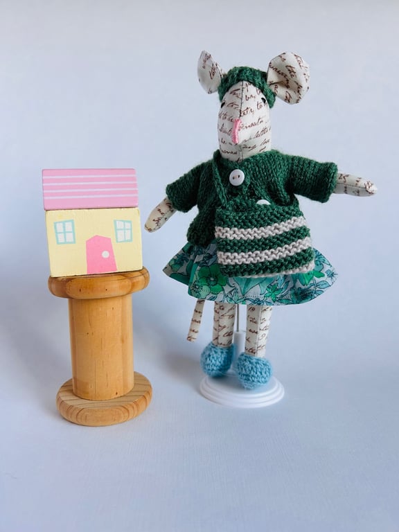 Handmade Little Fabric Mouse 