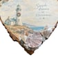 Handcrafted Coastal Christmas Wooden Heart Hanging Plaque - Image 5