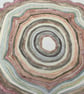 Autumn circles original watercolour painting 