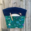 Vintage Flower Waltz and denim peg bag