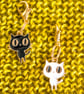 Stitch marker, progress keeper set made with Halloween scardy cats! - Image 3