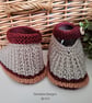 Designer Baby Boy's Hand Knitted Shoes   3 - 6 months size - Image 5