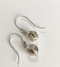 Seedpod drops hand made from Silver - Image 1