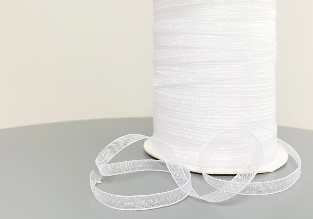 6mm White Organza Ribbon, Craft Projects, Decor, Wedding Supplies - 10m 20m 40m