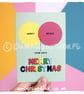 Merry and Bright Venn Diagram Christmas Greetings Card