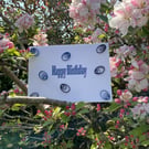 Quilled Blue Happy Birthday 