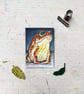 American Toad Miniature Original ACEO painting - One of a kind