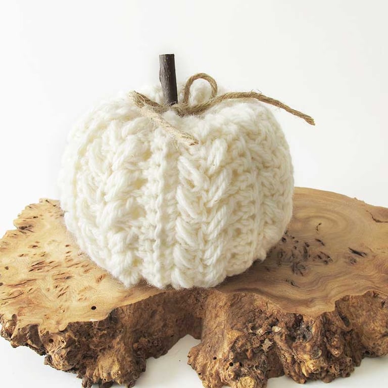 CROCHET PUMPKIN DECORATION AUTUMN HALLOWEEN large size