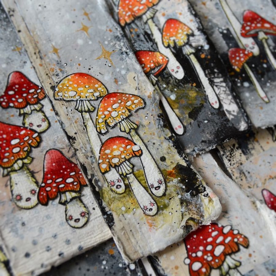 toxic toadstool bookmark (no.8)