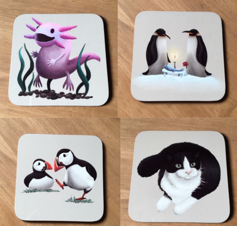 Set of 4 Square Coasters
