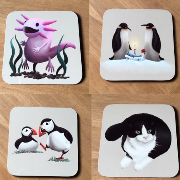 Set of 4 Square Coasters