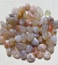 10 Cherry Blossom Agate Crystal Polished Tumblestones, Chakra, Craft, Mosaic - Image 3