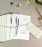 Set of 6 Botanical Wildflower Mini Notecards  - Image 3