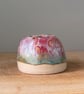 Handmade flower frog, Ikebana vase for fresh or dried flowers, pink vase  - Image 4