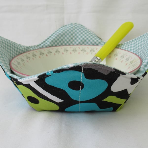 Microwave Bowl Cosie, Handmade from Quality Cotton Fabrics