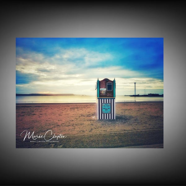 12x8 Inch Photo Print of Weymouth Punch and Judy Dorset