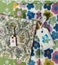 Mounted Whimsical Birds and Flowers in a Summer Field Watercolour Print - Image 5