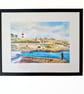 Original Framed Watercolour Painting Plymouth Hoe Devon 