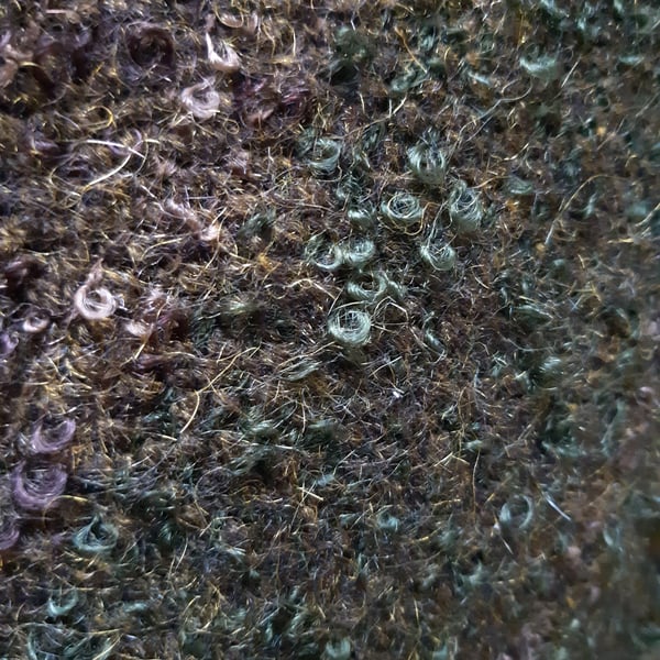 Forest handwoven wool throw