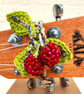 Raspberry Ukulele Headstock Decoration - Image 1