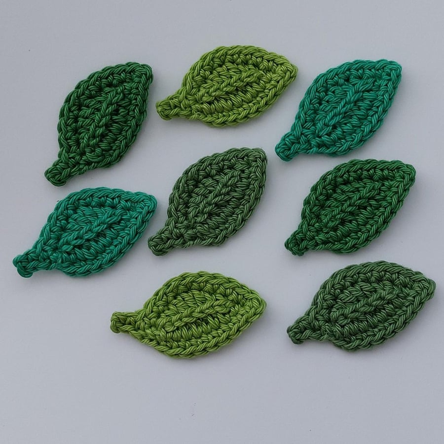 Crochet leaves- Embellishments- Sewing Crafts
