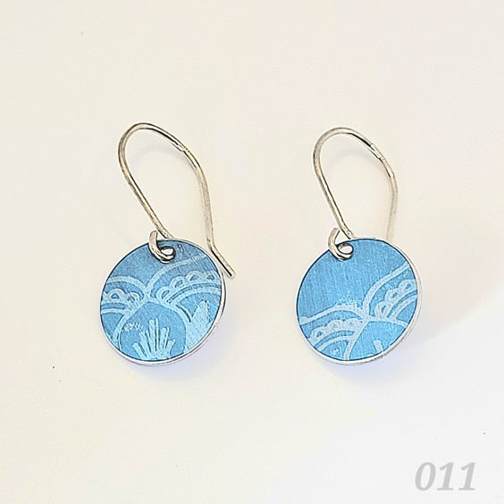 011 - Handmade Aluminium and Silver Reversible Earrings