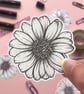 Daisy Sticker - Eco Friendly Vinyl Flower Sticker  - Image 1