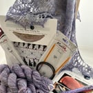 Silk Shawl Knitting Kit 'The Silkie Shawl'  Colour: Lilac