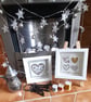 A Single Silver Wire Love Heart on Gold Handmade Artwork. How Lovely!!! XXX - Image 7