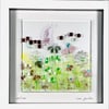 Gorgeous fused glass meadow picture 