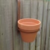 'Fence Hanger' pot holder with 6" terracotta pot