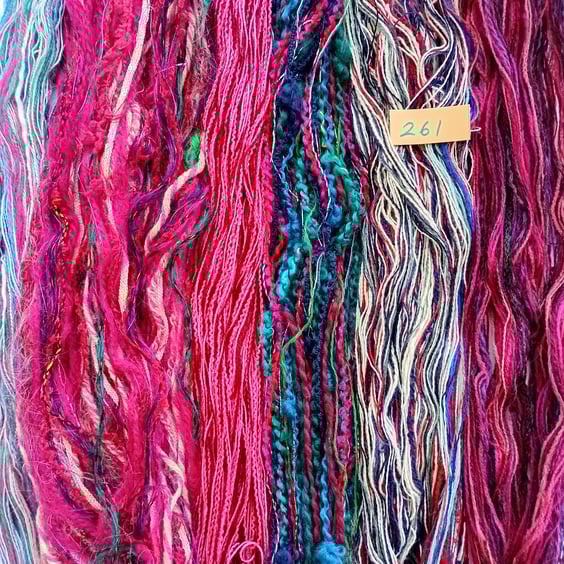 Bundle of creative threads for textile arts and creative crafts
