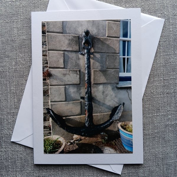 Old Anchor Photographic Card Size 7" x 5" BLANK